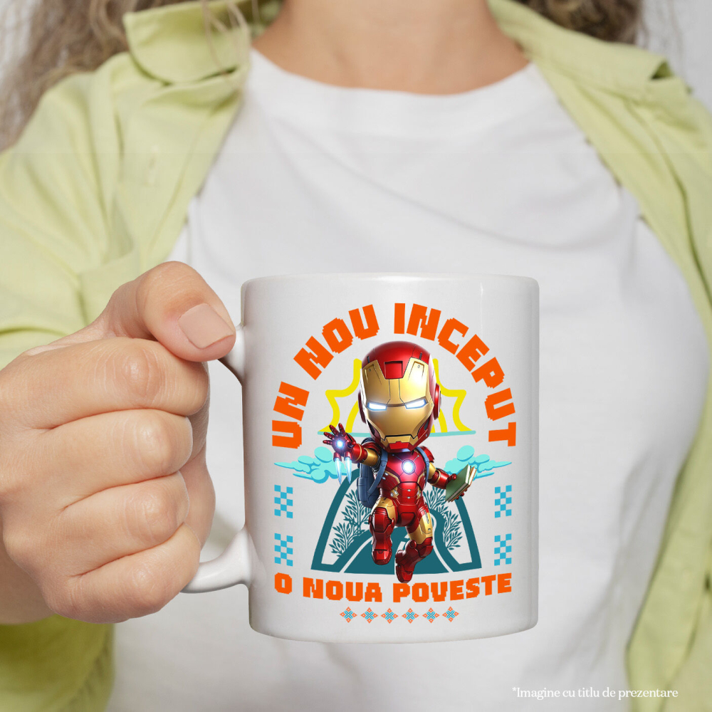 Cana Cu Iron Man – Cunoaștere și Inovație La Primii Pași, Ceramica, 330ML [3]