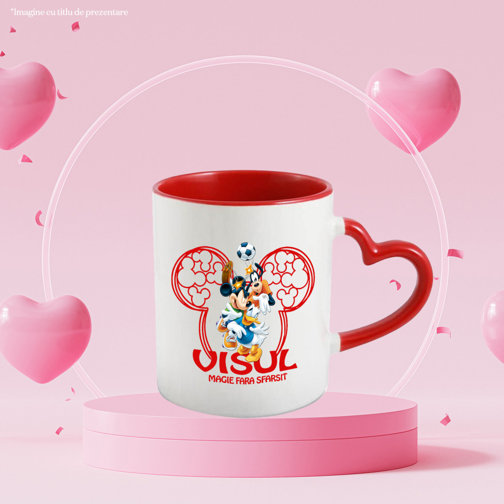 Cana Cu Joaca vesela cu Donald, Mickey si Goofy, Ceramica, 330ML [3]