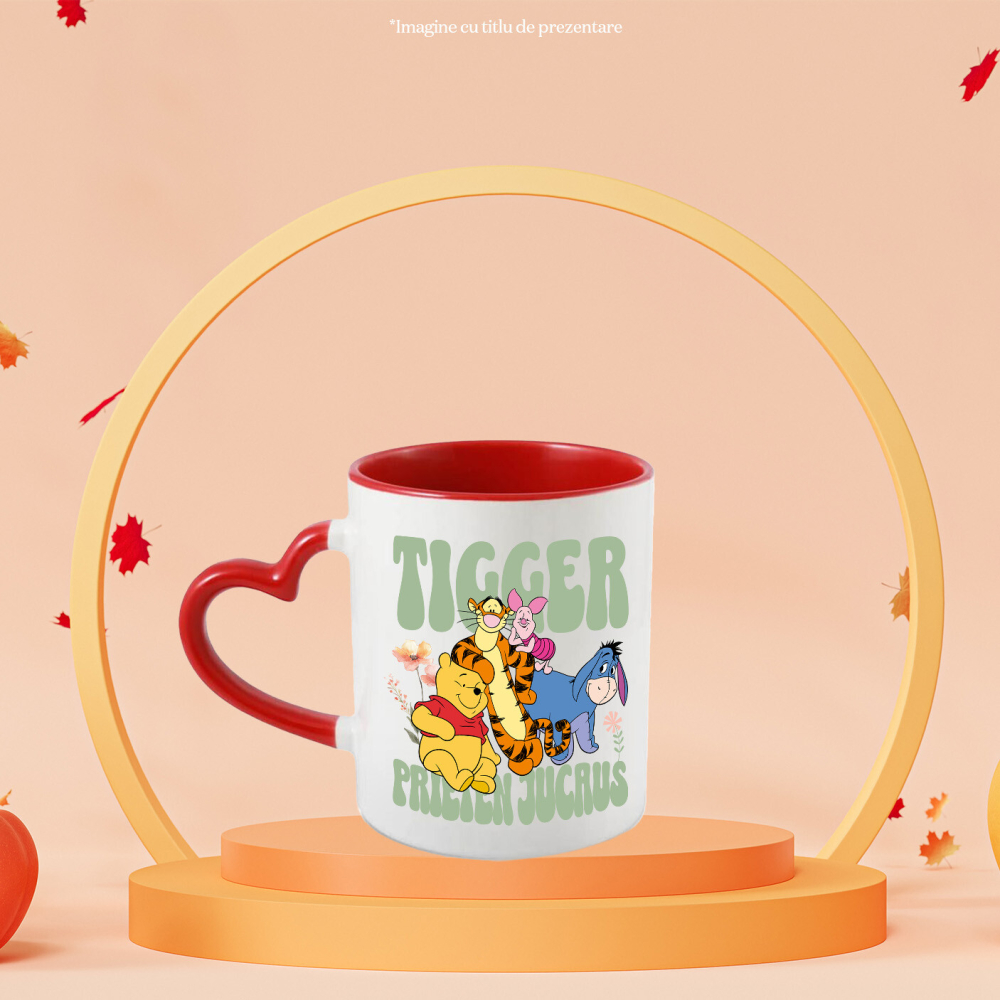 Cana Cu Magia Prieteniei: Tigger, Purceluș, Pooh și Magarul, Ceramica, 330ML [3]