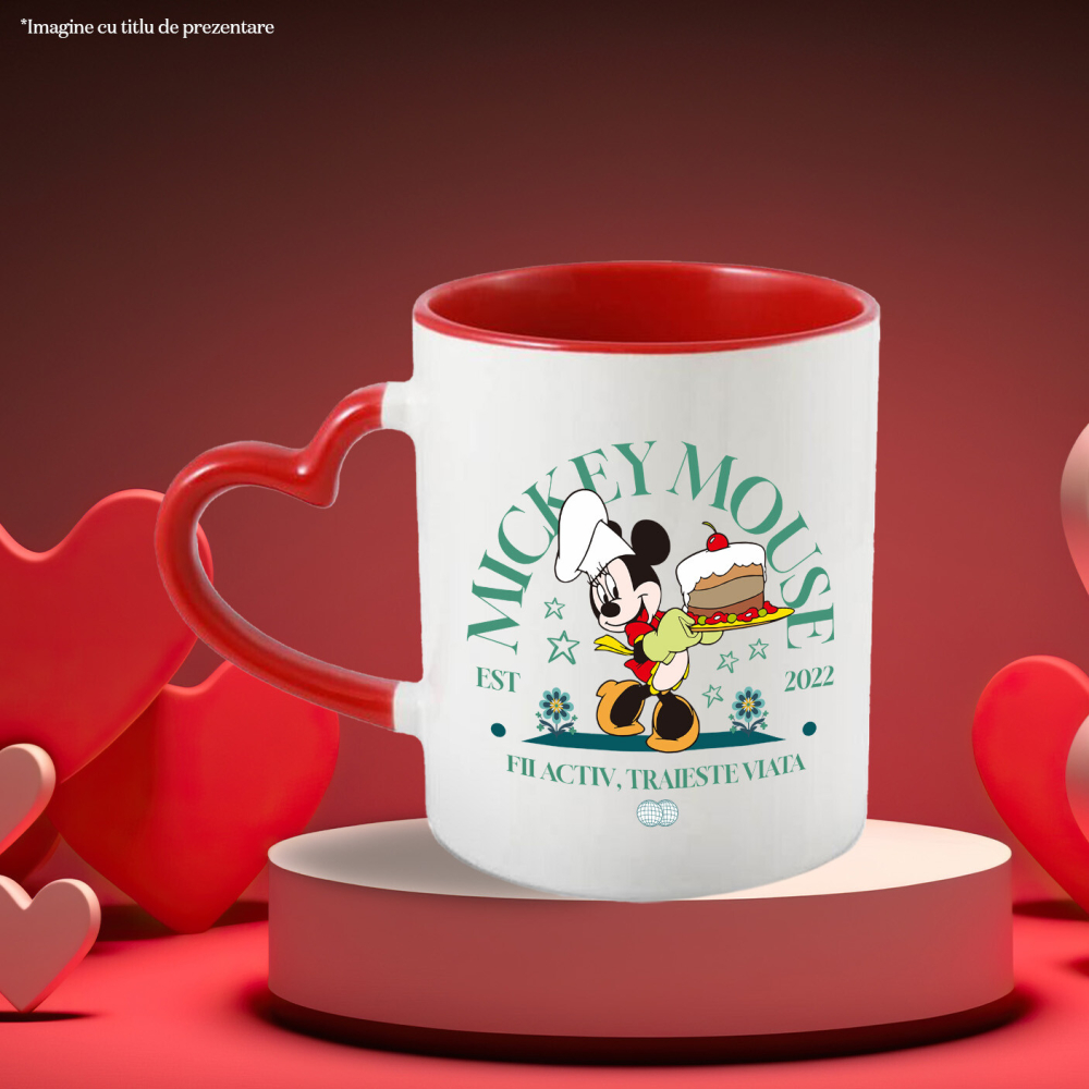 Cana Cu Mickey in Lumea Dulciurilor, Ceramica, 330ML [4]