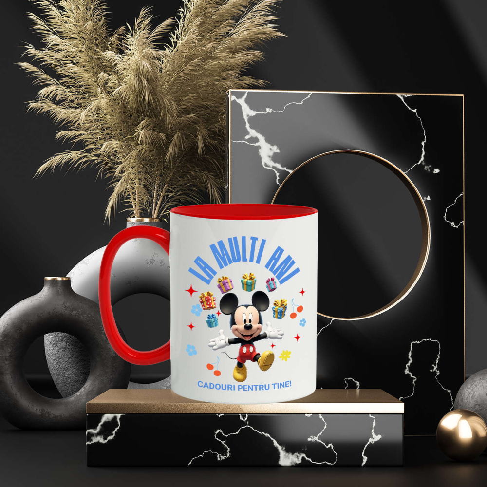 Cana Cu Mickey Mouse – Cadouri si Decoratiuni pentru Aniversare, Ceramica, 330ML [4]