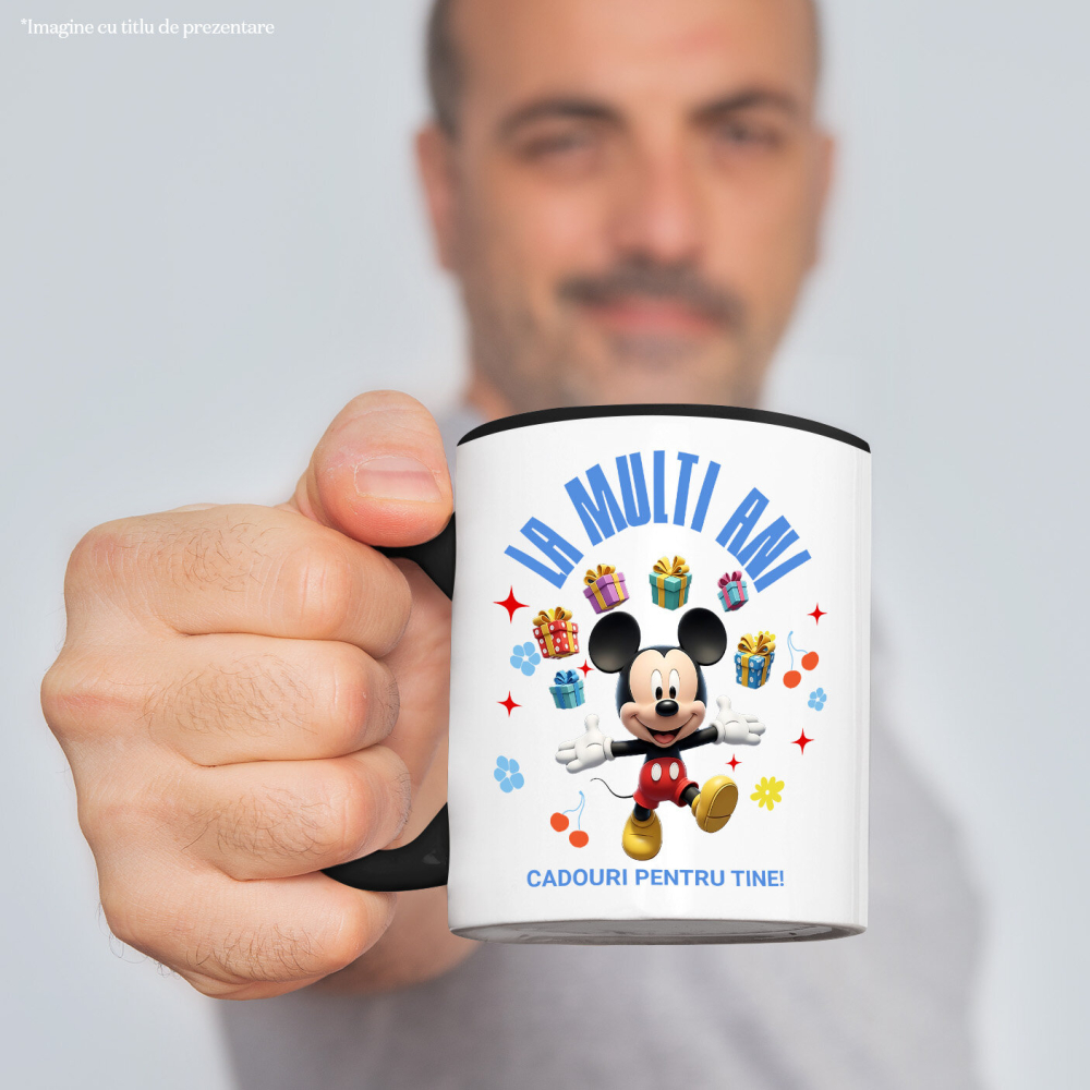 Cana Cu Mickey Mouse – Cadouri si Decoratiuni pentru Aniversare, Ceramica, 330ML [2]