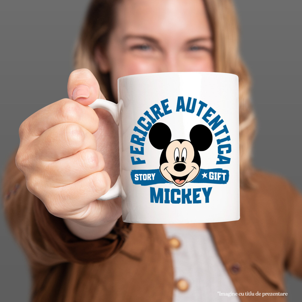 Cana Cu Mickey Mouse – O Zi Plina de Zambete, Ceramica, 330ML [2]