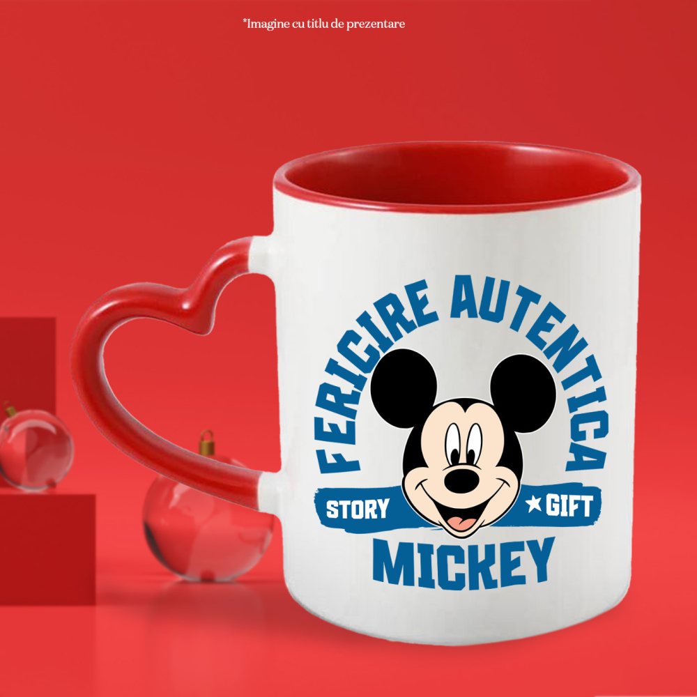 Cana Cu Mickey Mouse – O Zi Plina de Zambete, Ceramica, 330ML [3]