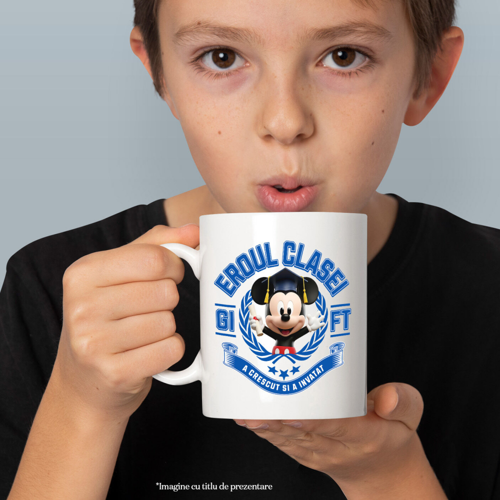 Cana Cu Mickey Mouse: Zambete Si Curaj La Scoala, Ceramica, 330ML [2]