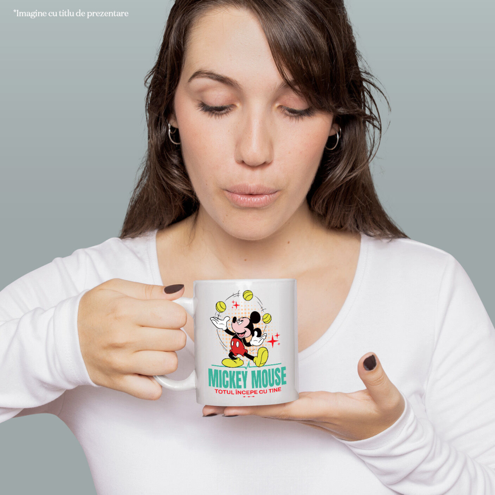 Cana Cu Mickey si spectacolul mingilor, Ceramica, 330ML [2]