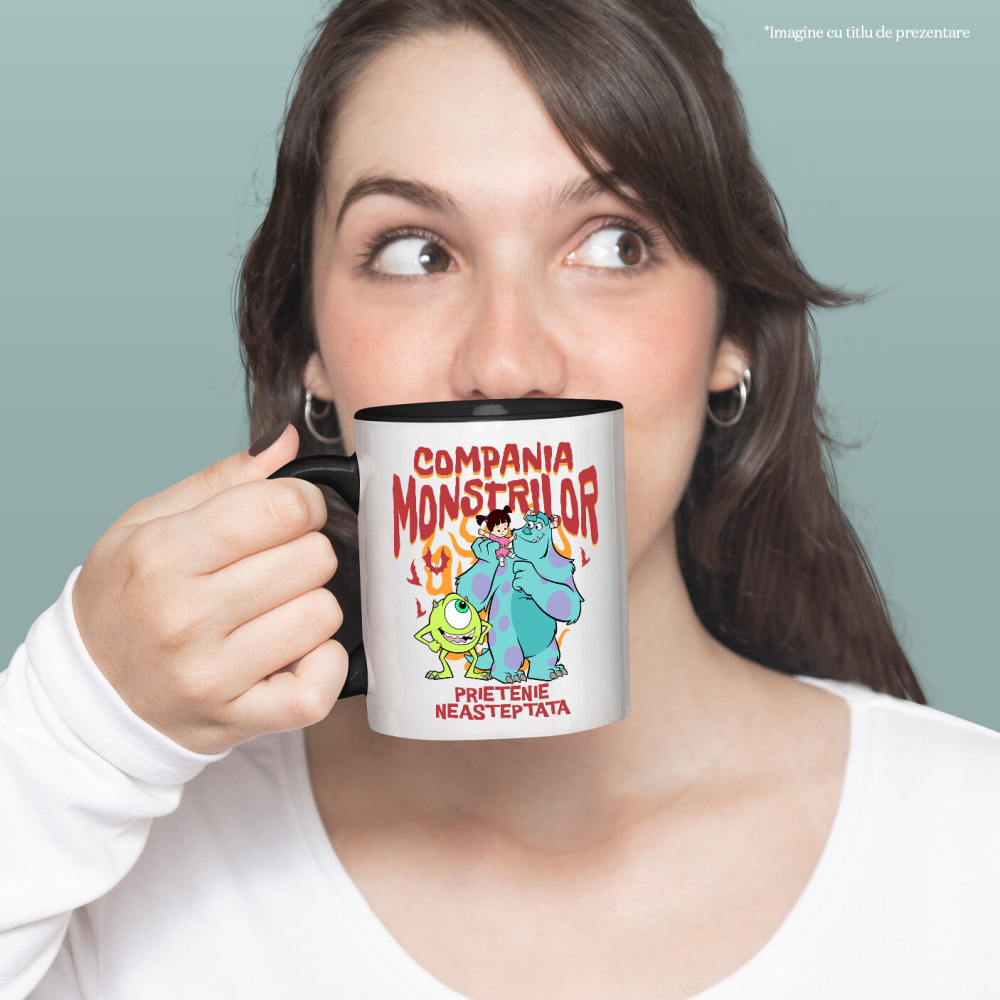 Cana Cu Mike, Sulley si Boo - Prietenii din lumea monstrilor, Ceramica, 330ML [2]