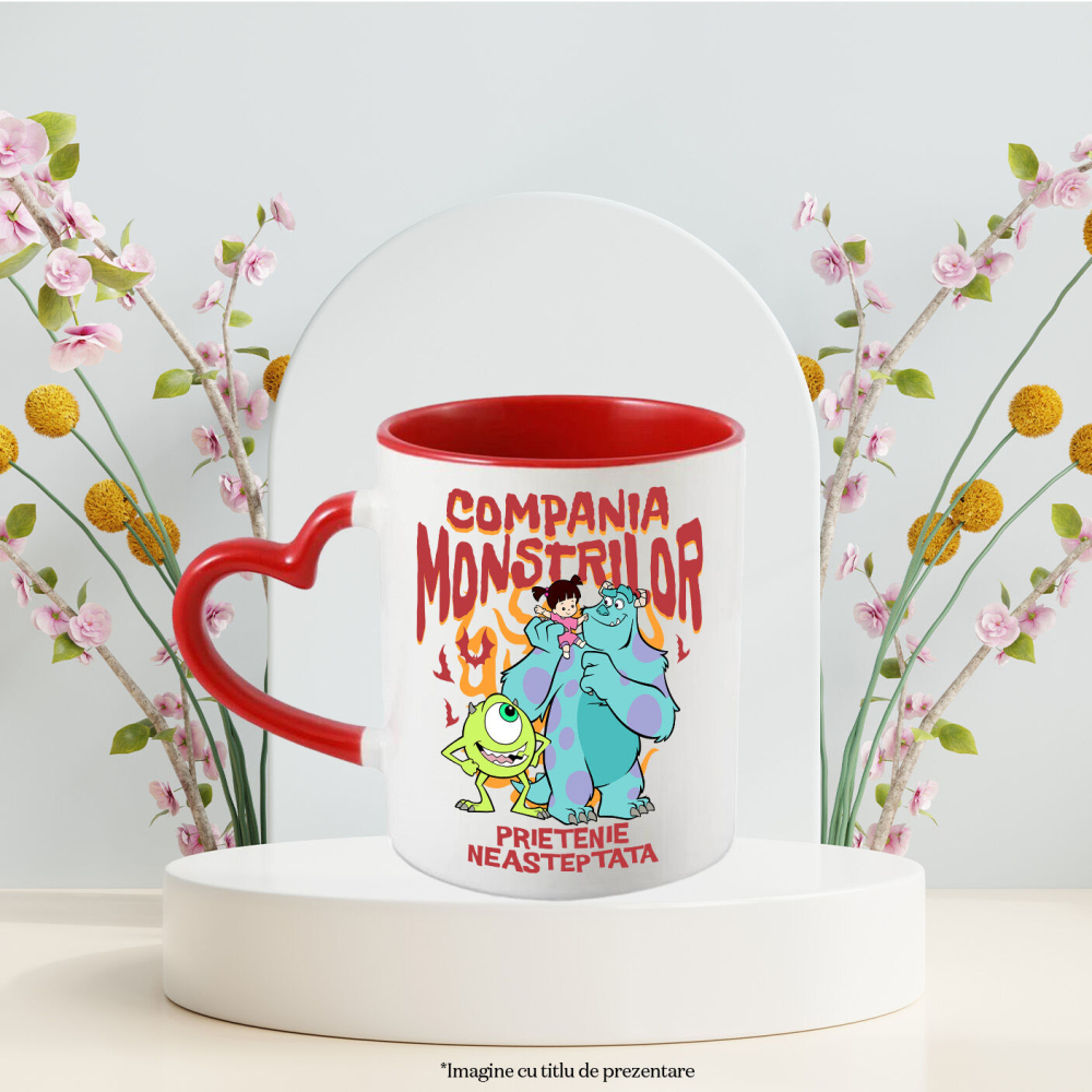 Cana Cu Mike, Sulley si Boo - Prietenii din lumea monstrilor, Ceramica, 330ML [4]