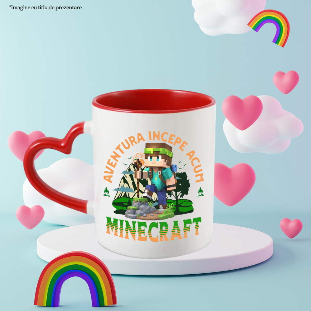 Cana Cu Minecraft - Drumeție în Lumea Pixelată Disney, Ceramica, 330ML [4]