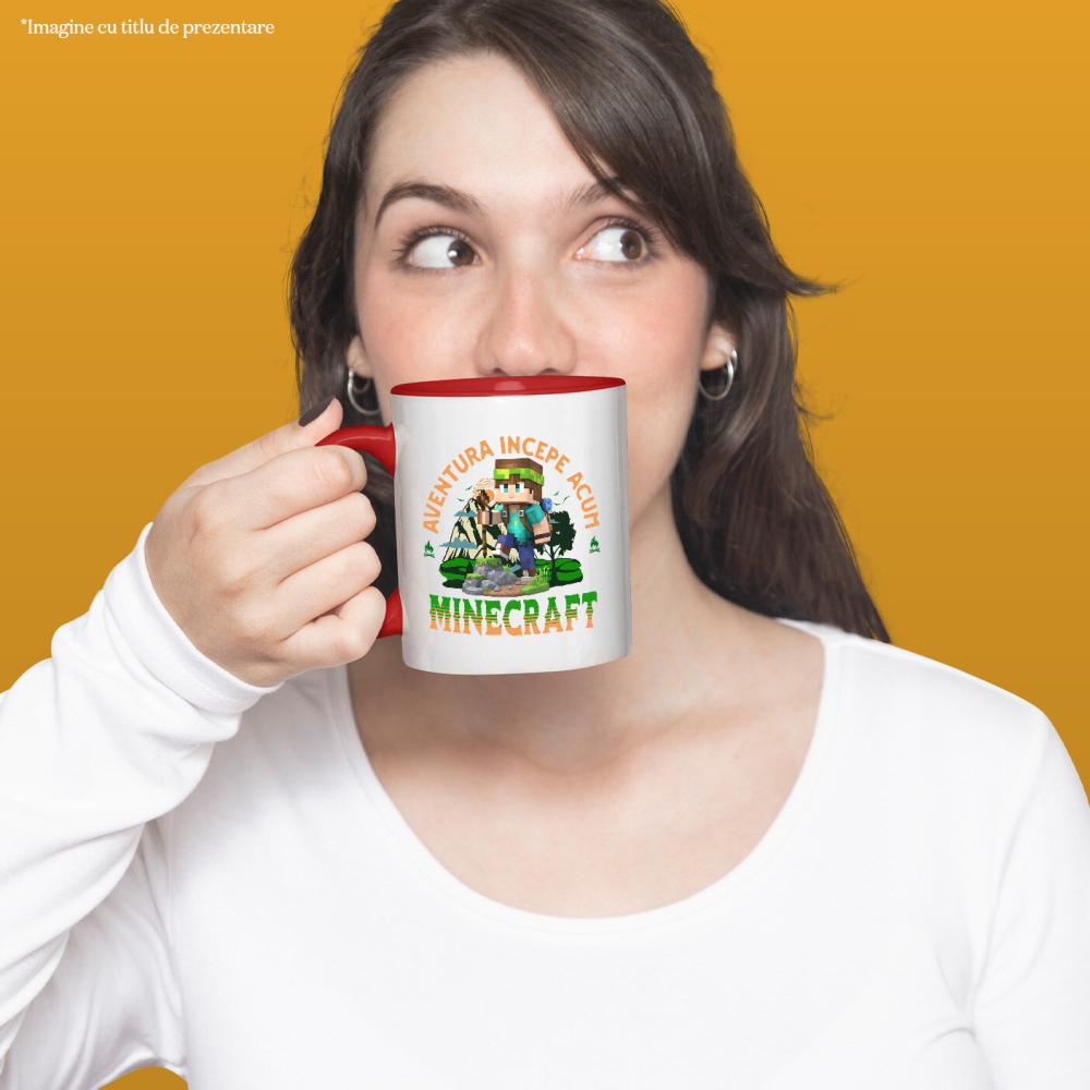 Cana Cu Minecraft - Drumeție în Lumea Pixelată Disney, Ceramica, 330ML [3]