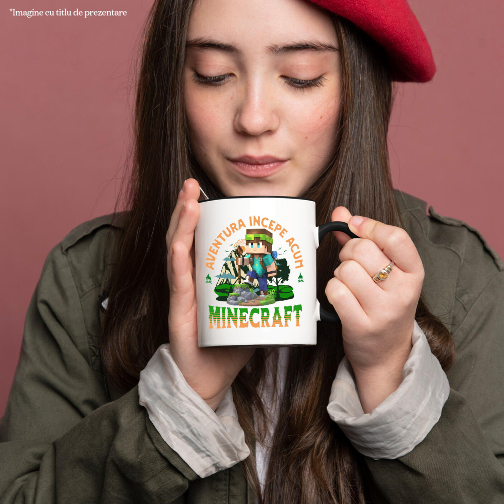 Cana Cu Minecraft - Drumeție în Lumea Pixelată Disney, Ceramica, 330ML [2]