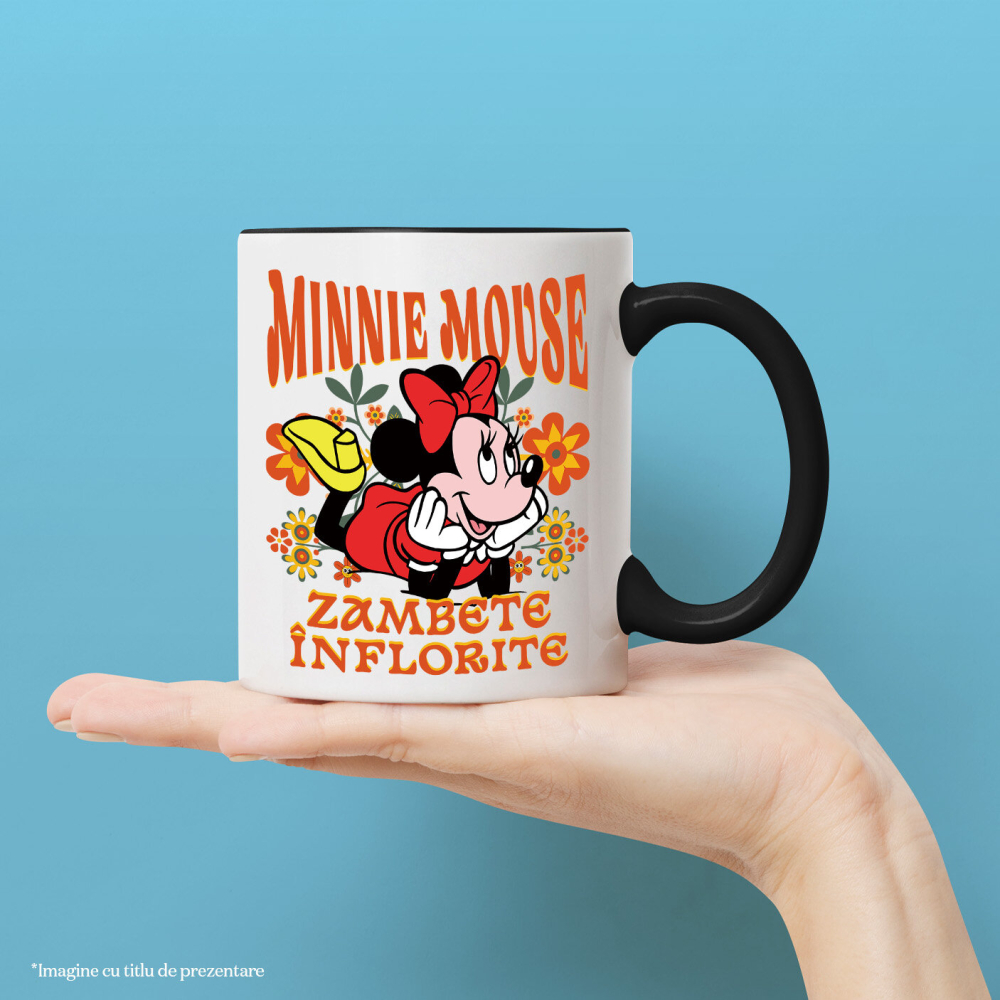 Cana Cu Minnie, cu inima curată, Ceramica, 330ML [3]