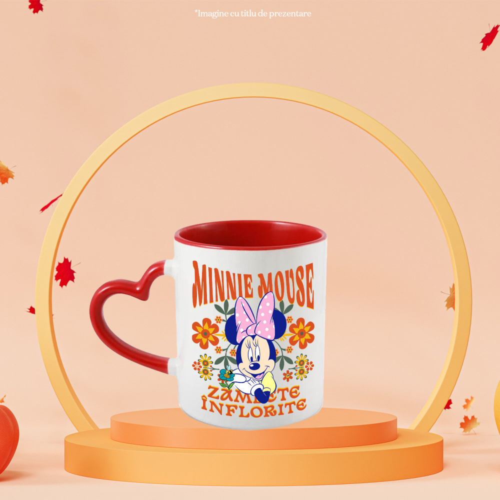Cana Cu Minnie, frumoasă și plină de viață, Ceramica, 330ML [2]