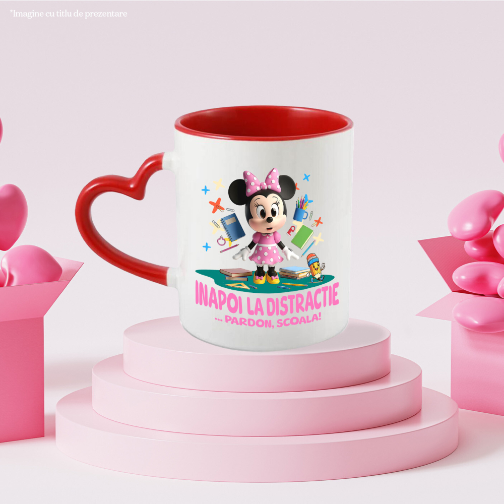 Cana Cu Minnie Mouse – Joaca Si Aventuri Amuzante, Ceramica, 330ML [4]