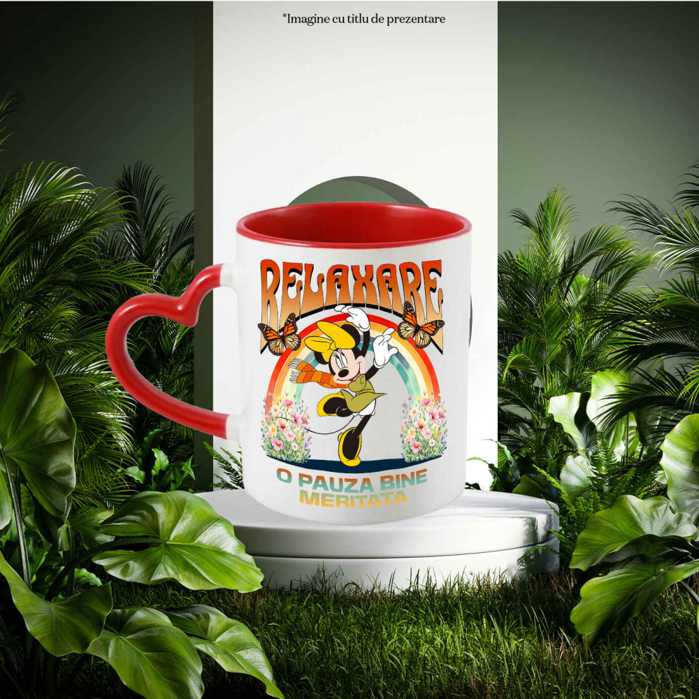 Cana Cu Minnie Pe Ritmuri Vesele de Dans, Ceramica, 330ML [2]