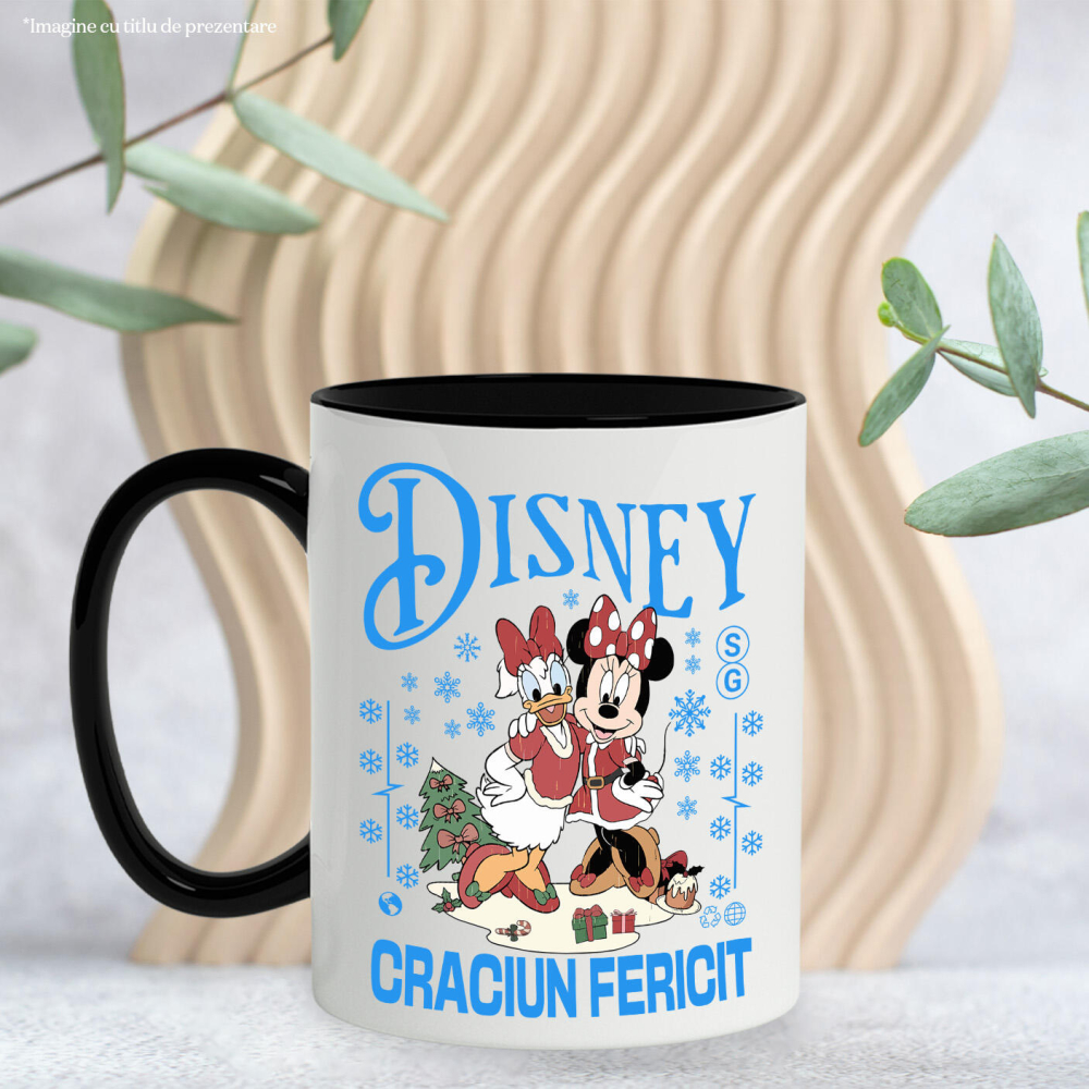 Cana Cu Minnie si Daisy Sarbatori Disney cu Mickey, Ceramica, 330ML [4]