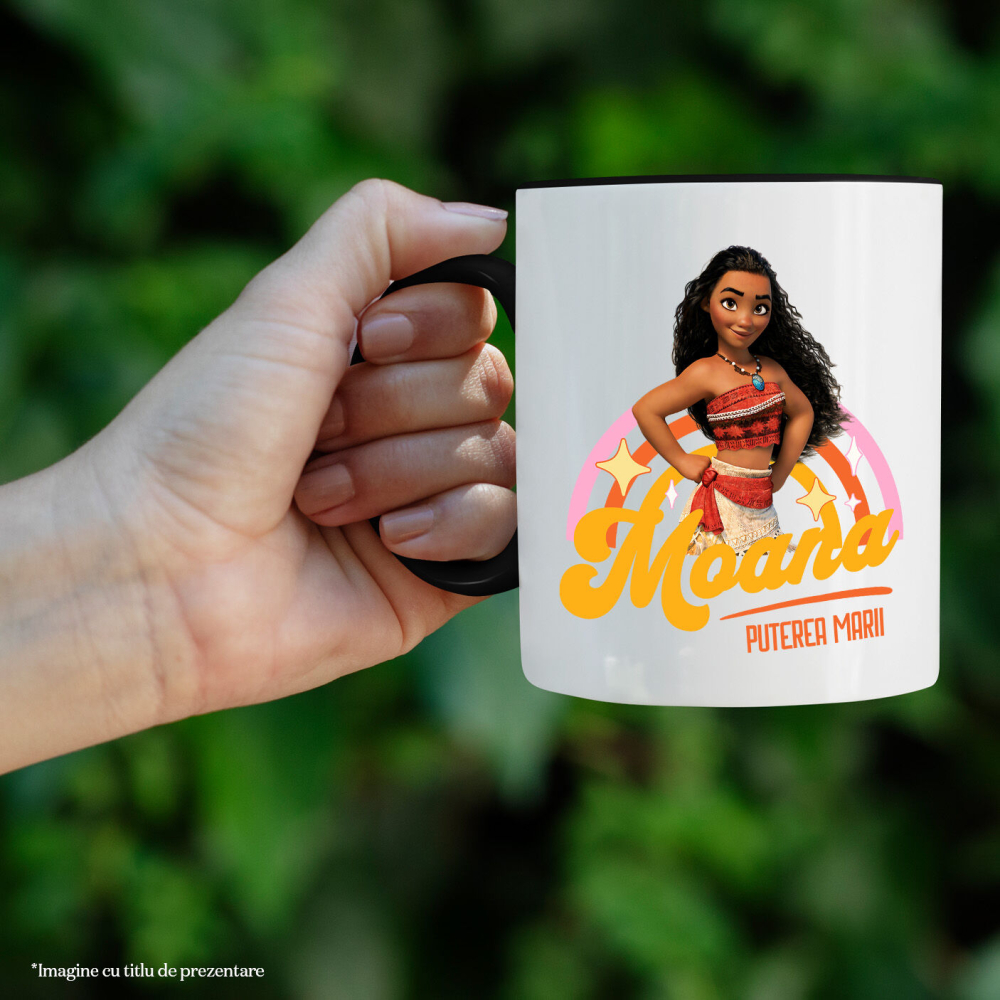 Cana Cu Moana - Calatoria spre inima oceanelor Ceramica, 330ML, cu Maner Negru [2]