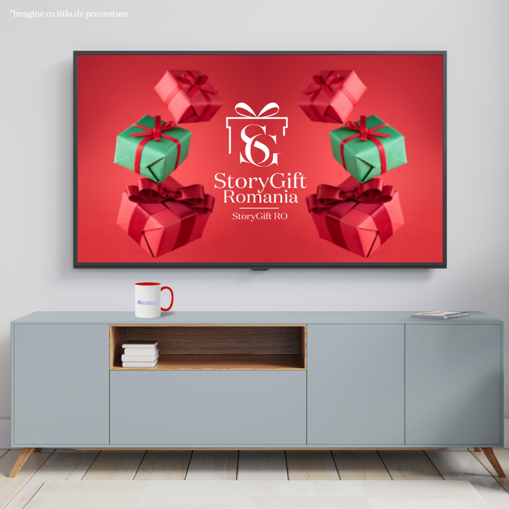 Cana Cu Numele Mihaela, Unicorn, Printesa, Fairytale, Dragut, 330ml, Ceramic cu Maner Rosu [4]