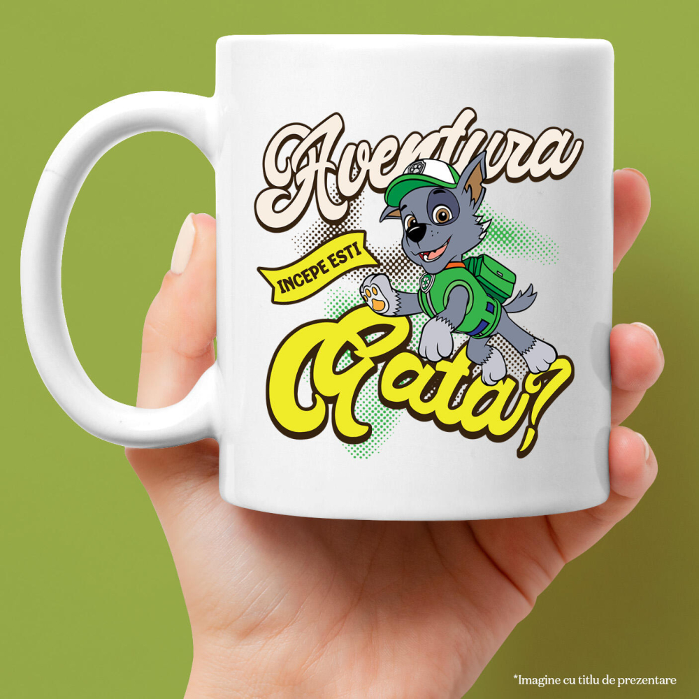 Cana Cu Patrula Catelusilor Rocky - Salvatorul care protejeaza planeta, Ceramica, 330ML [3]