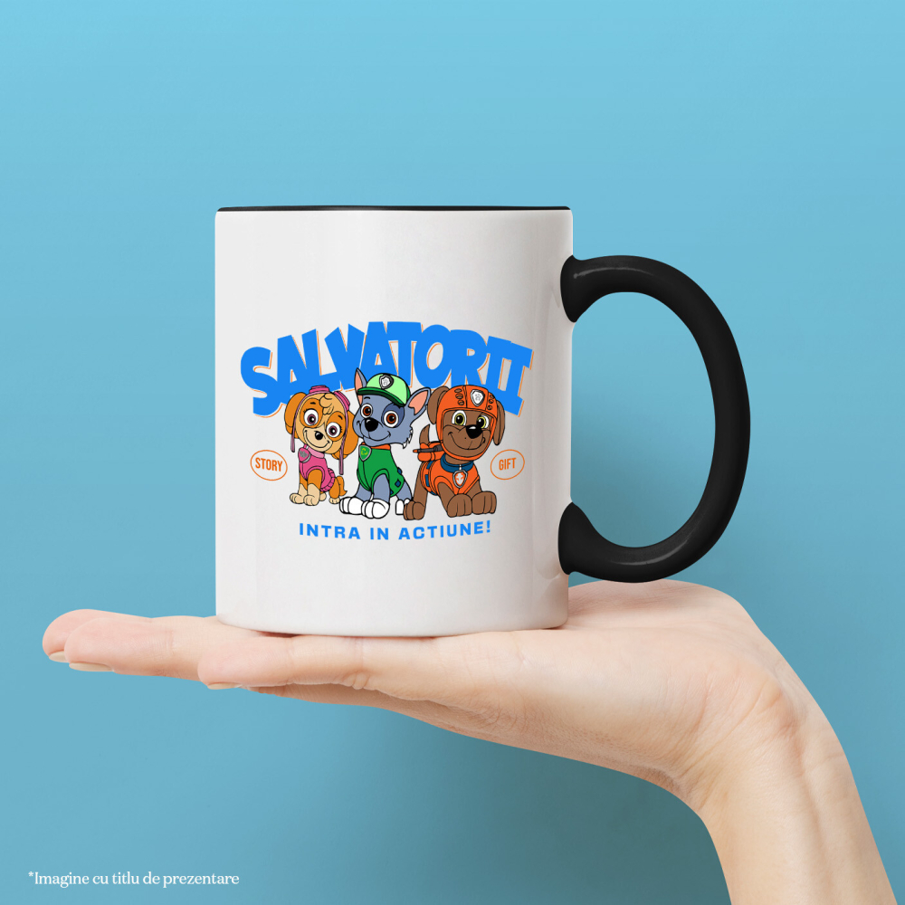 Cana Cu Patrula Catelusilor Skye, Rocky și Marshall - Cateii curajosi care fac lumea mai buna, Ceramica, 330ML [3]