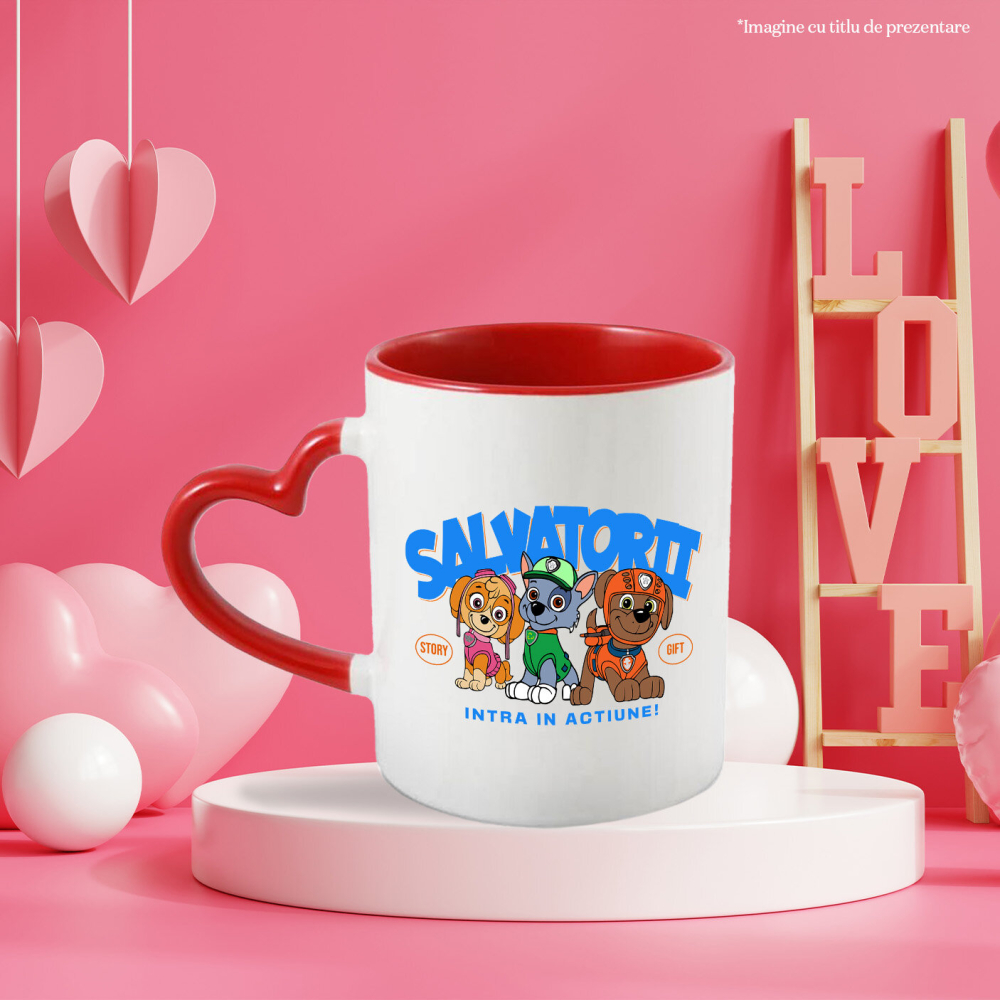 Cana Cu Patrula Catelusilor Skye, Rocky și Marshall - Cateii curajosi care fac lumea mai buna, Ceramica, 330ML [4]