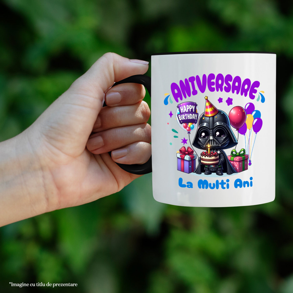 Cana Cu Petrecere Intergalactica cu Darth Vader, Ceramica, 330ML [2]