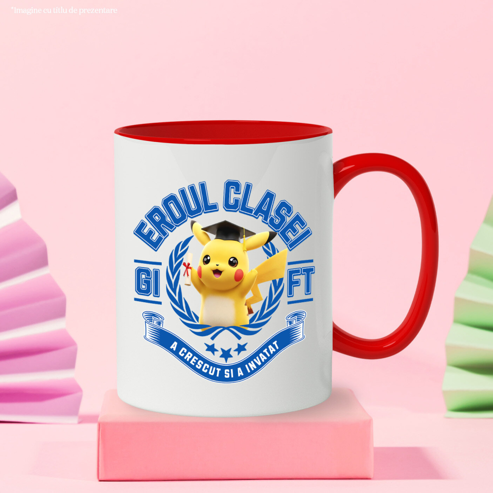 Cana Cu Pikachu La Scoala: Puterea Prieteniei, Ceramica, 330ML [4]