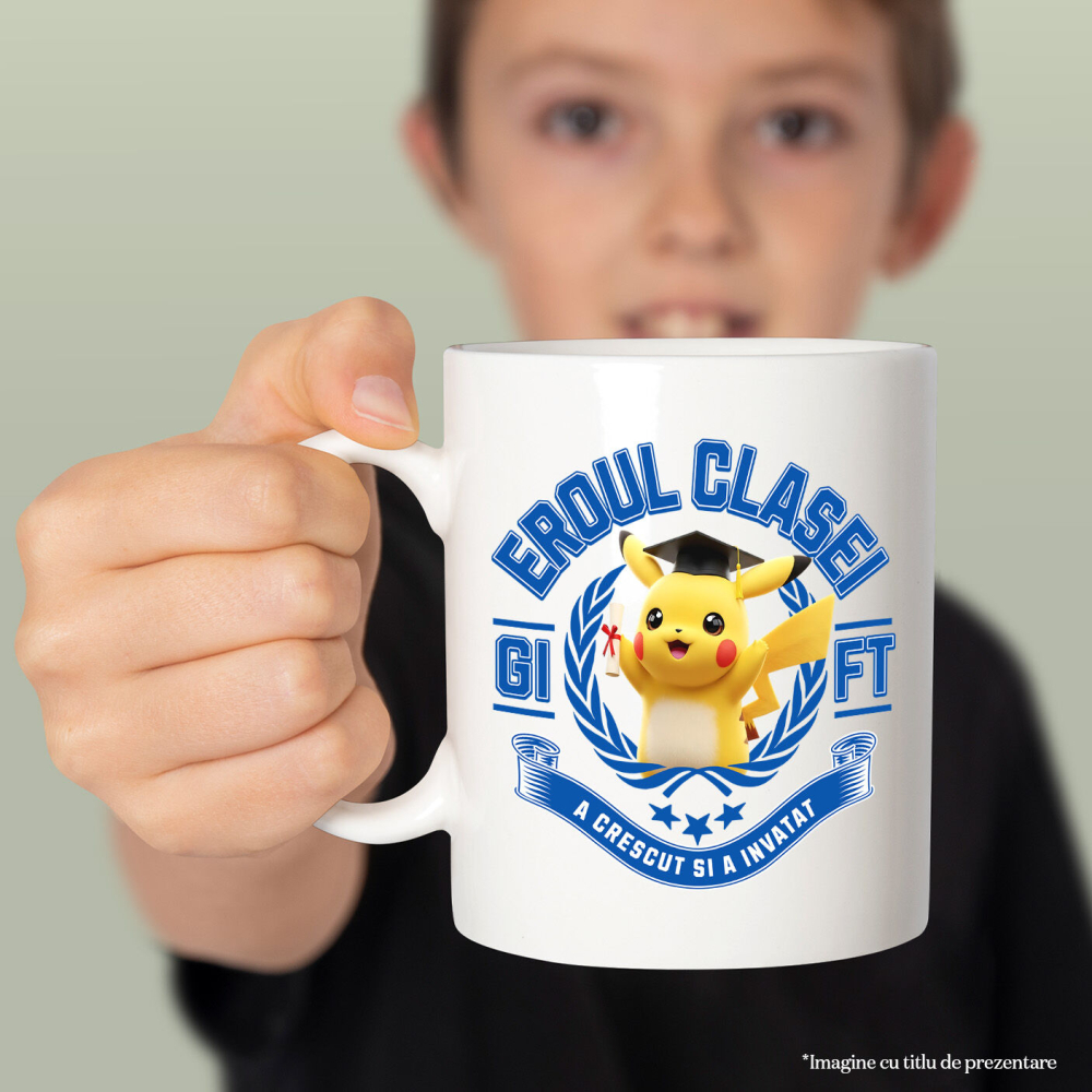 Cana Cu Pikachu La Scoala: Puterea Prieteniei, Ceramica, 330ML [3]