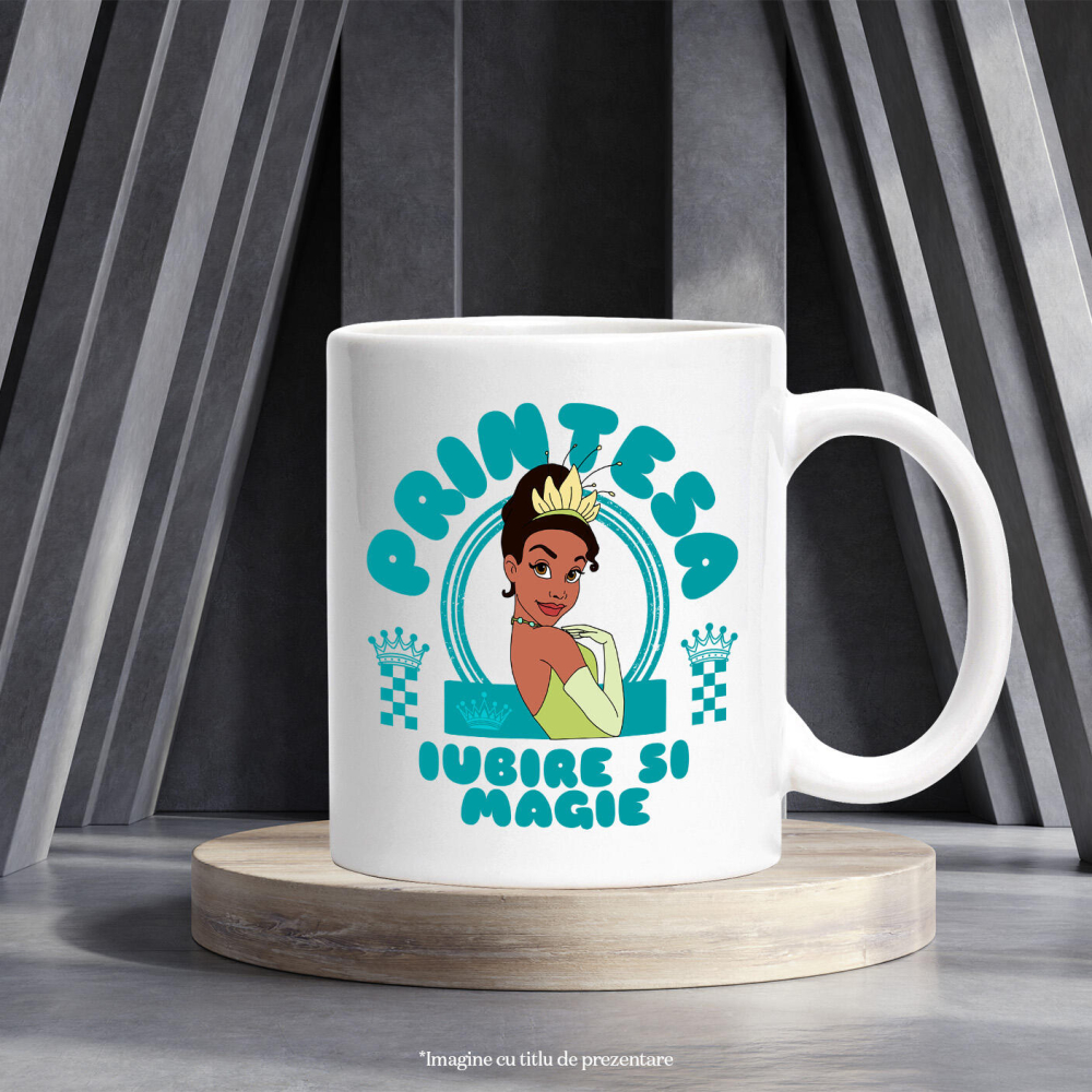 Cana Cu Printesa - Aventurile Tianei in Taramul Printeselor Curajoase, Ceramica, 330ML [4]