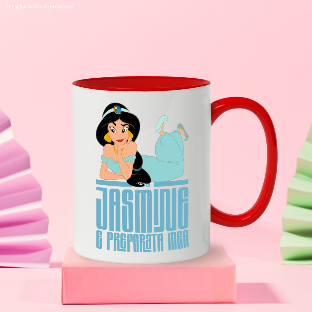 Cana Cu Printesa Jasmine – Magia din Regatul Agrabah, Aladdin, Ceramica, 330ML [4]
