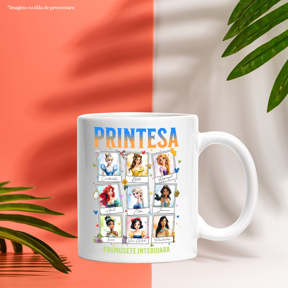 Cana Cu Printesa - Printesele Fermecate: Magie si Poveste, Ceramica, 330ML [4]