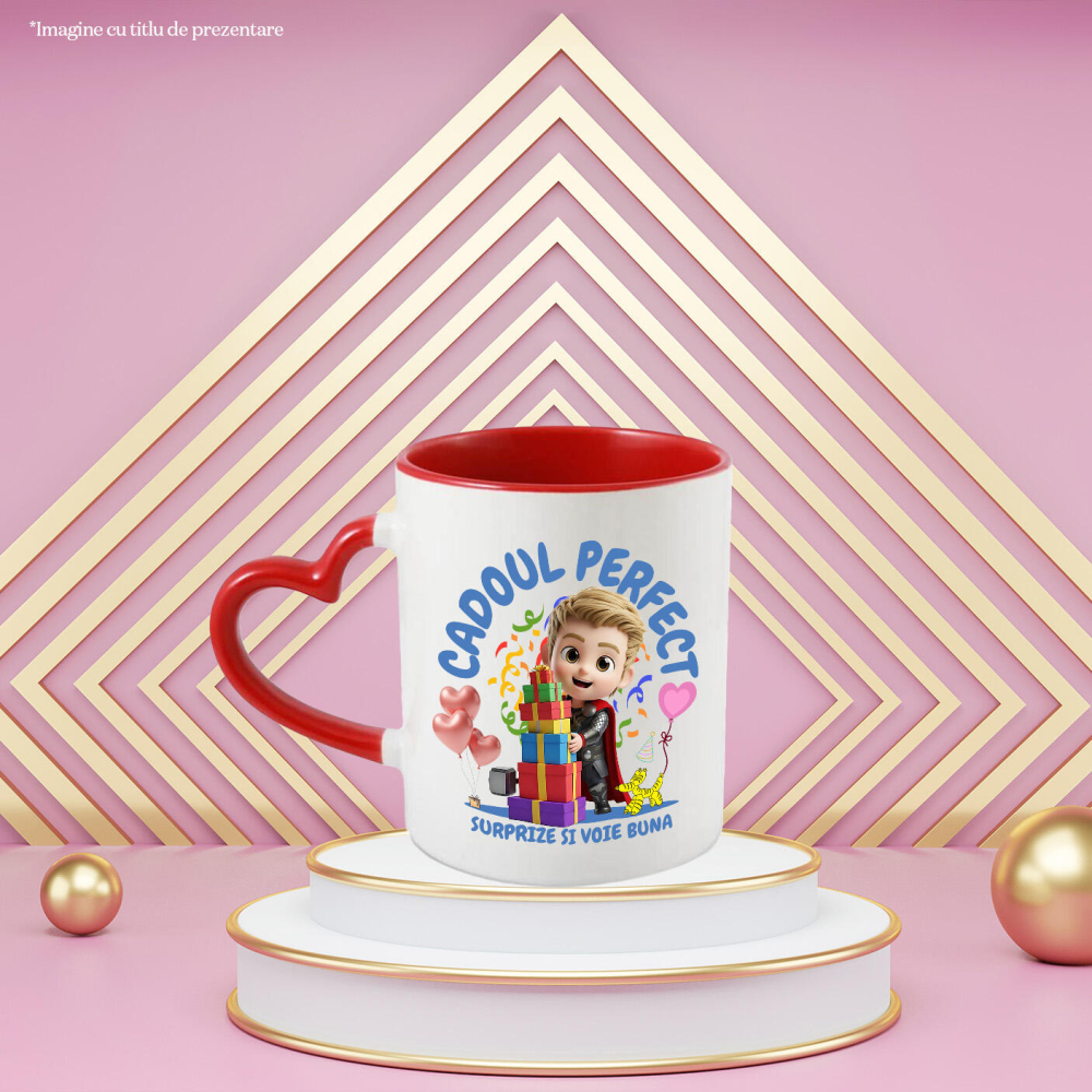 Cana Cu Puterea lui Thor - Cadou cu Inima de Fier, Ceramica, 330ML [3]