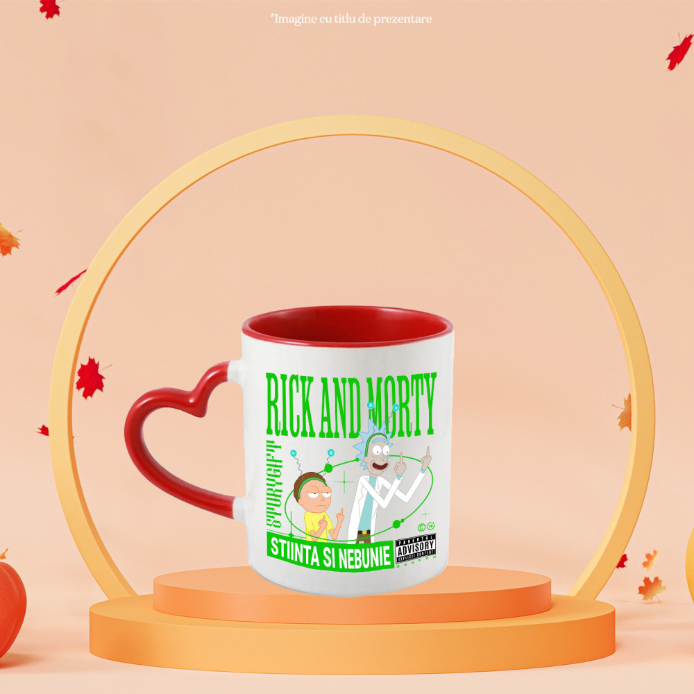 Cana Cu Rick si mitraliera lui emotionala, Ceramica, 330ML [3]