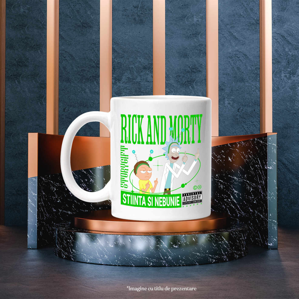 Cana Cu Rick si mitraliera lui emotionala, Ceramica, 330ML [4]