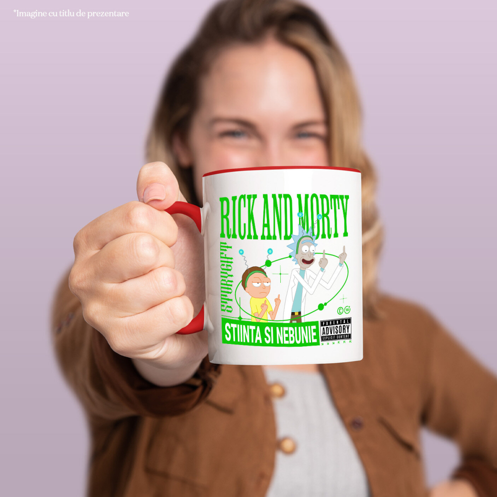 Cana Cu Rick si mitraliera lui emotionala, Ceramica, 330ML [2]