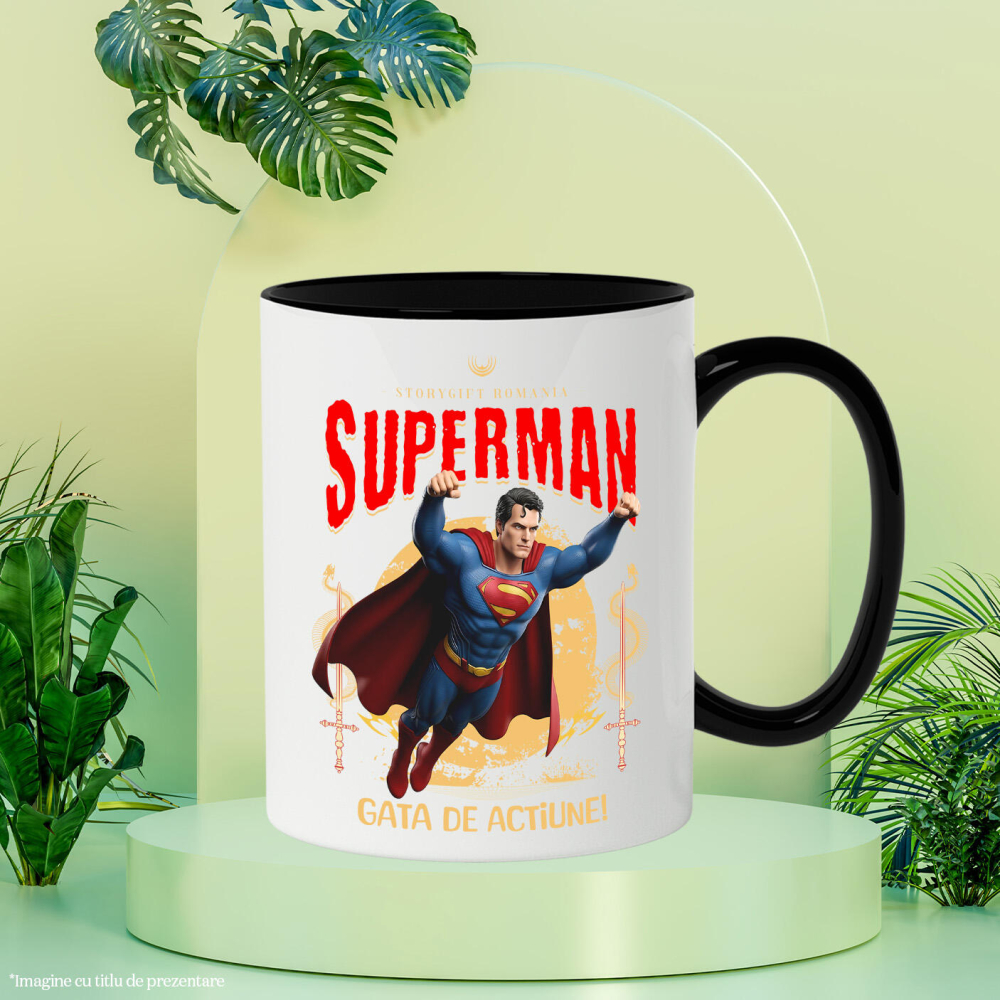 Cana Cu Superman Disney – Salvatorul in Actiune, Ceramica, 330ML [4]