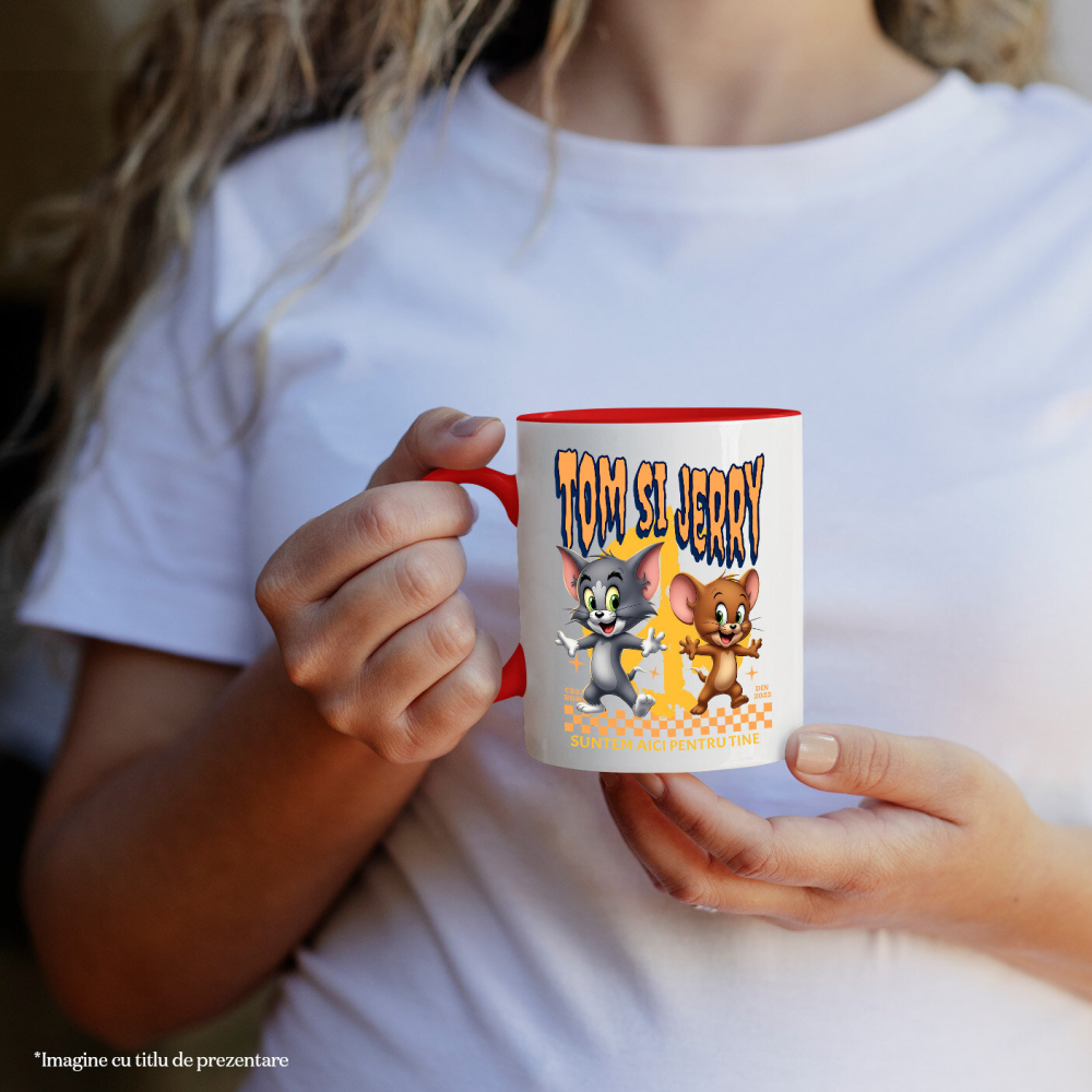 Cana Cu Universul Disney cu Tom and Jerry, Ceramica, 330ML [2]