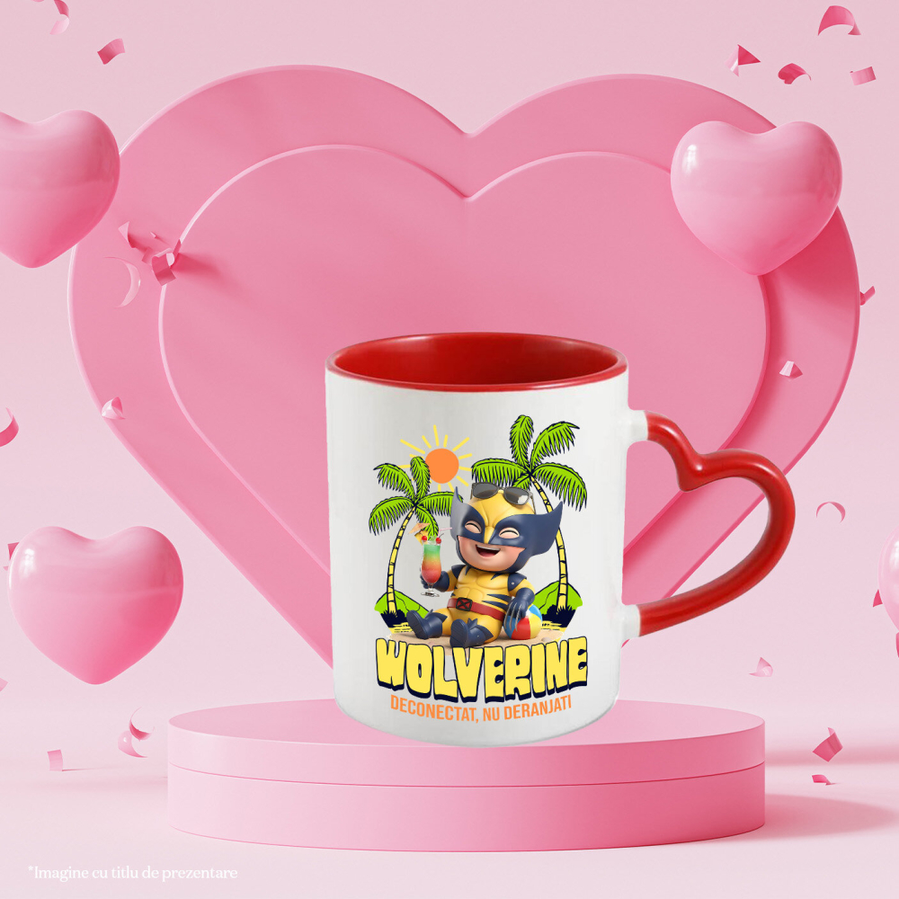 Cana Cu Vacanta cu Wolverine: Aventuri la Mare, Ceramica, 330ML [3]