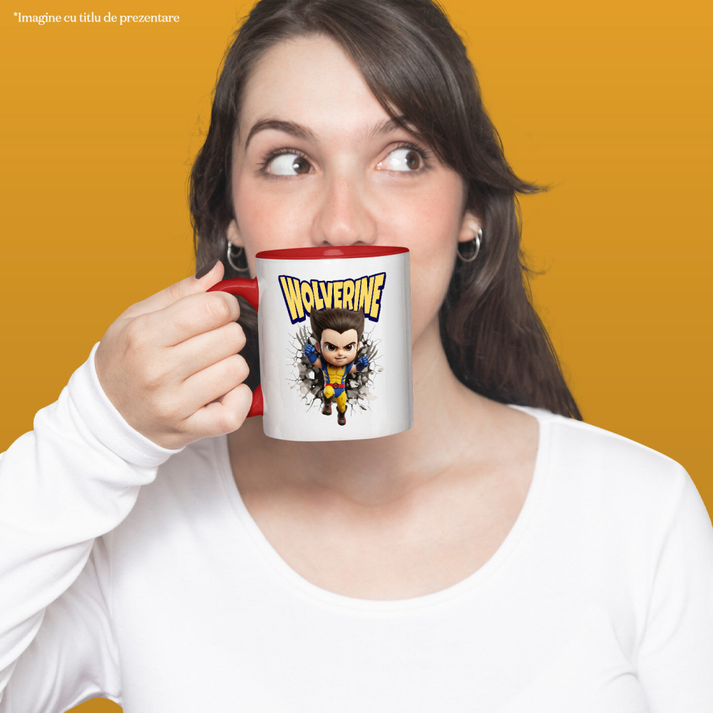 Cana Cu Wolverine: Cadru de Poveste - Întuneric și Curaj, Ceramica, 330ML [2]