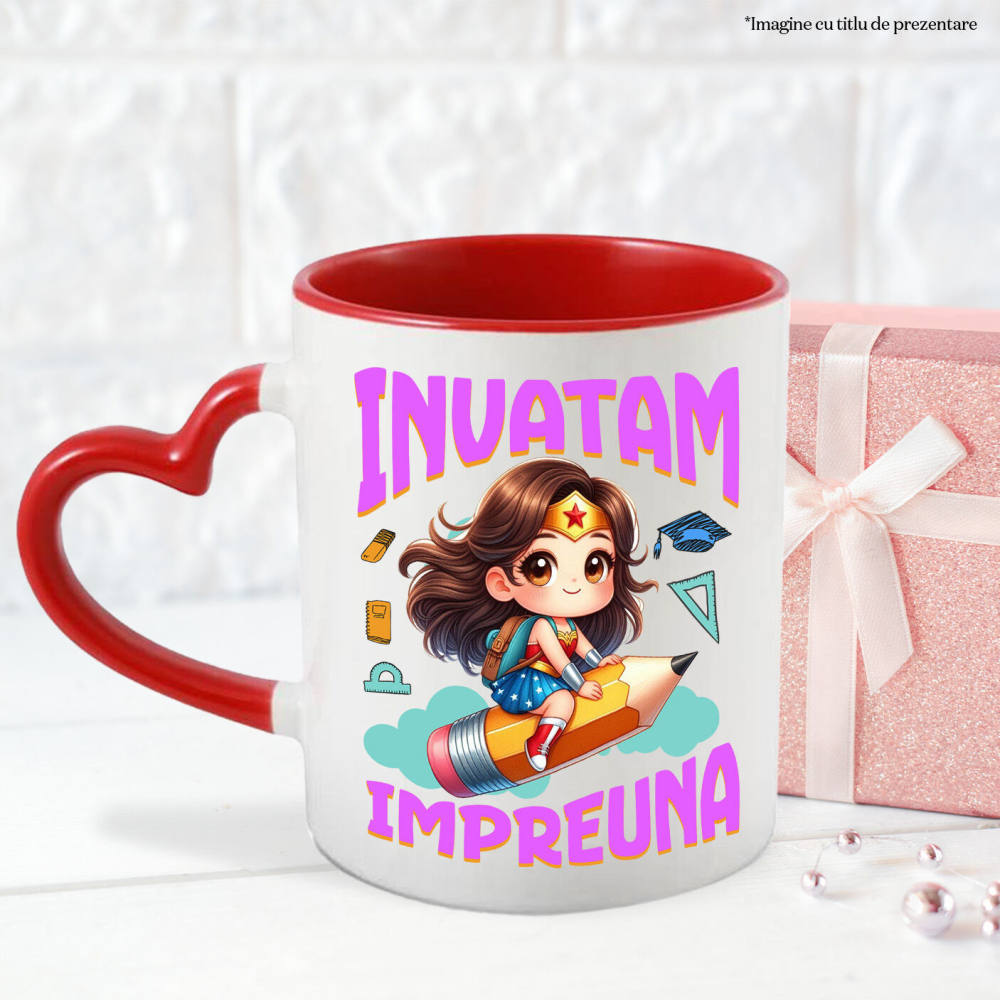 Cana Cu Wonder Woman – Joaca si Cunoastere, Ceramica, 330ML [4]