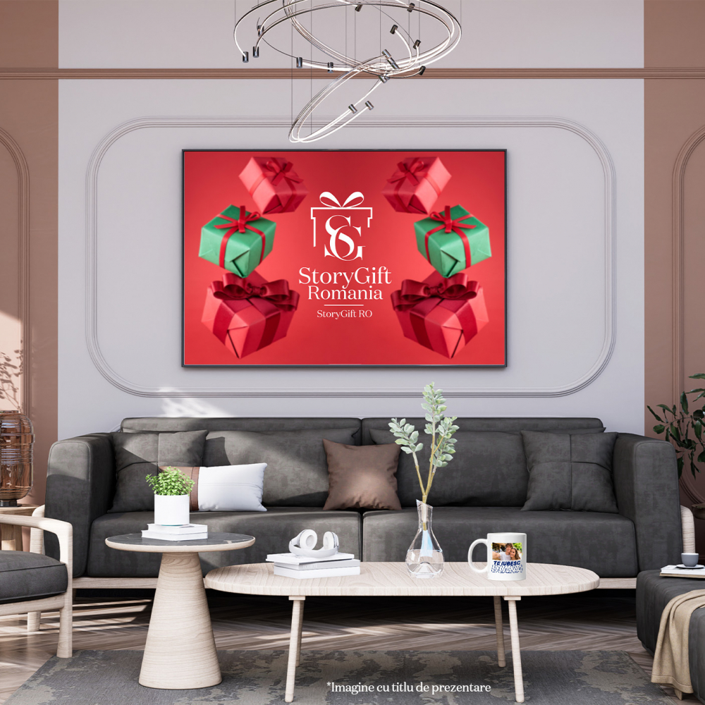 Cana Dedicatie Romantica, Iubire, Nume Personalizat, Valentine's day cu Maner si Interior Alb [4]