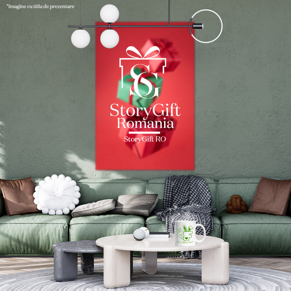 Cana Iubitorii De Paste, Iepure inima, Text Nume Personalizat, Culoare Verde, Cu Litera, 330ML, Ceramica, Cu Maner si Interior Alb [4]