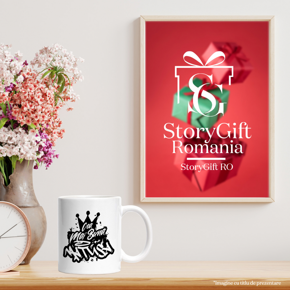 Cana Pentru Cea Mai Buna Matusa, Apreciere, Cadou, Rasplata, Multumire, 330ml, Ceramic cu Maner Alb [3]