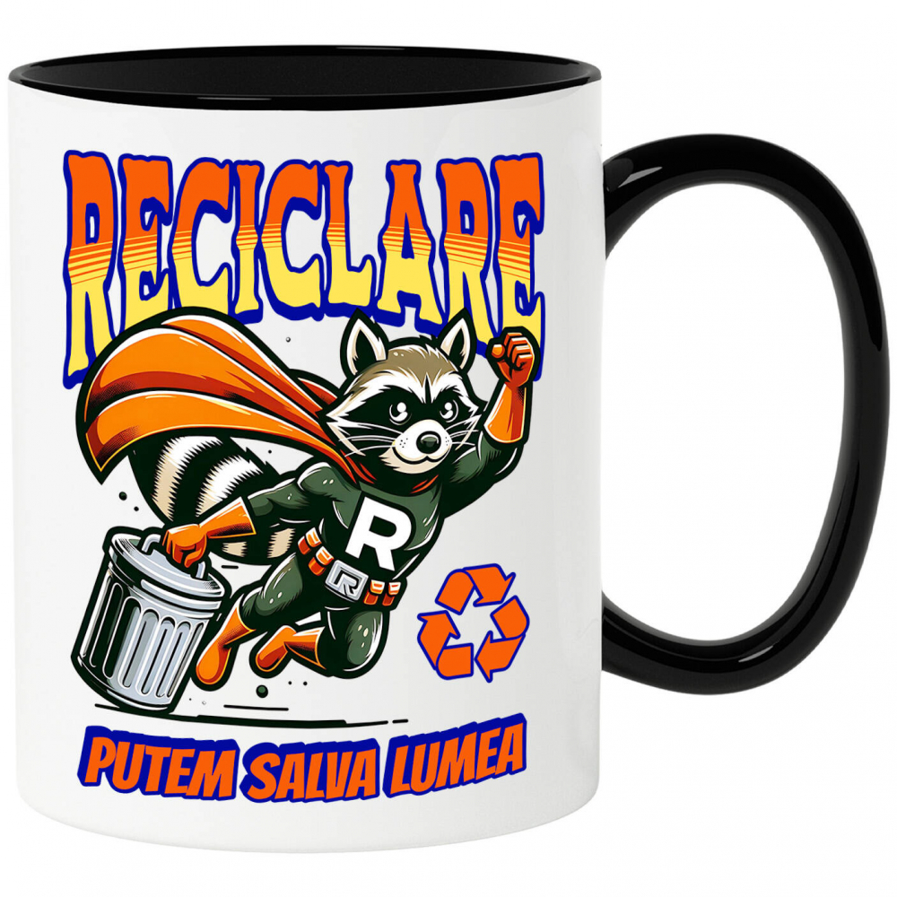 Cana Personalizata "Animal Super-Eroul Reciclare - Produse Personalizate pentru Familie și Copii" [1]