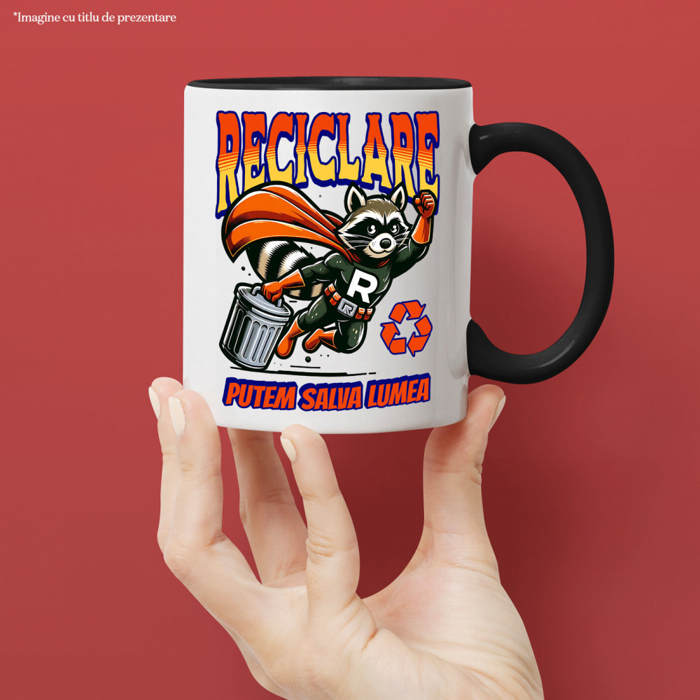 Cana Personalizata "Animal Super-Eroul Reciclare - Produse Personalizate pentru Familie și Copii" [2]