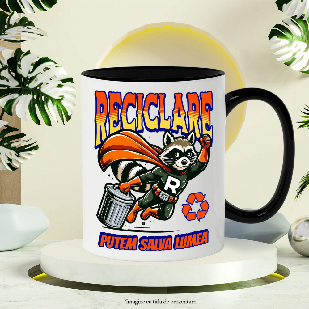 Cana Personalizata "Animal Super-Eroul Reciclare - Produse Personalizate pentru Familie și Copii" [3]