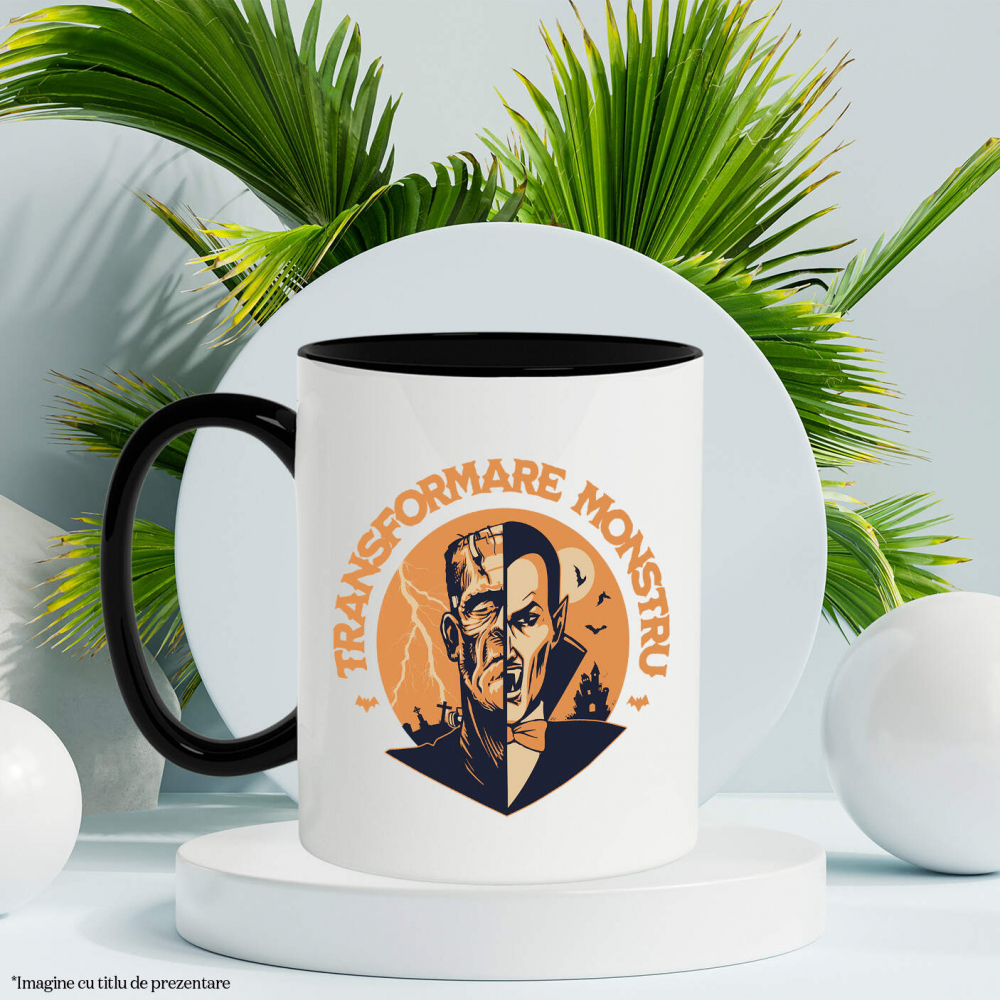 Cana Personalizata Vampir și Monstru Halloween - Cadouri Personalizate cu Design Horror și Transformare [3]
