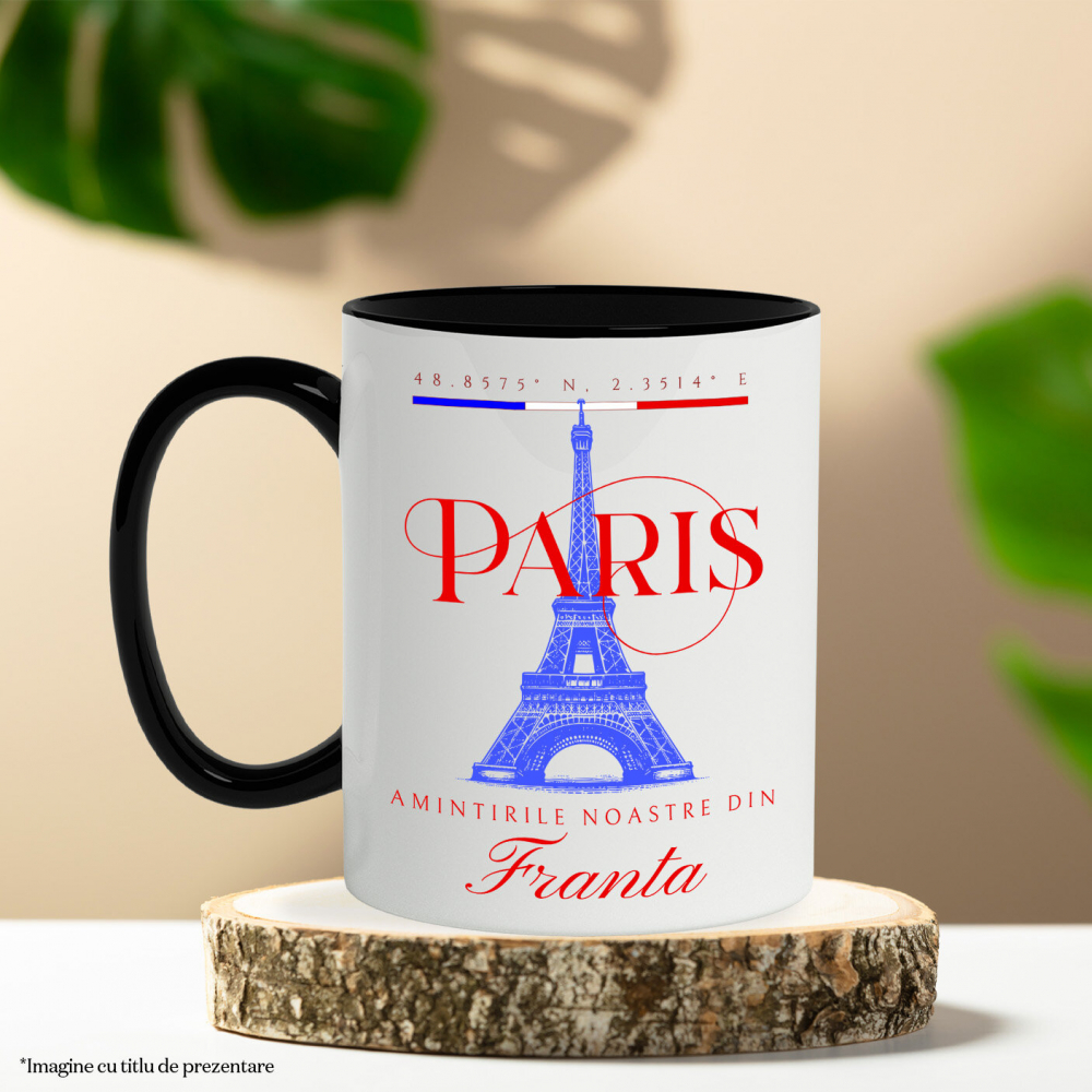 Cana Personalizata Tricou Personalizat Paris - „Amintirile Noastre” | Cadouri pentru Călători [3]