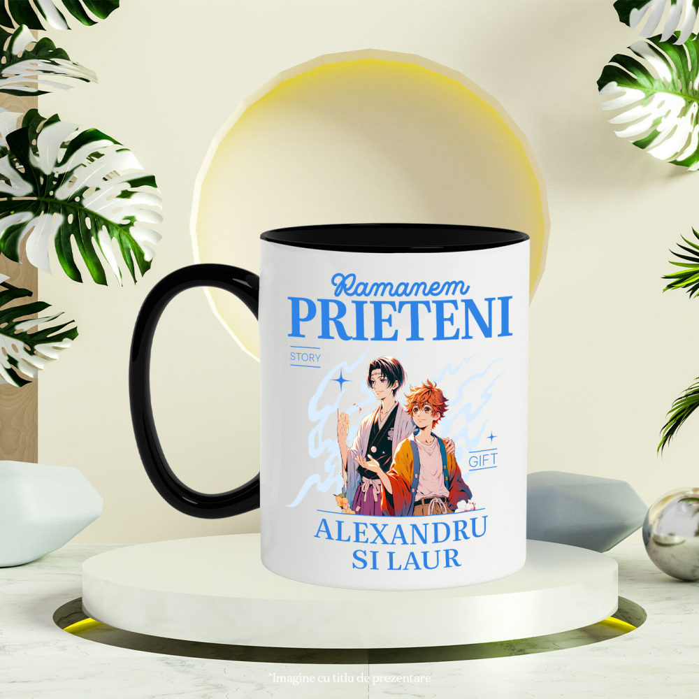 Cana Personalizata Cadouri personalizate pentru băieți – Portret anime pentru Alexandru și Laur [3]