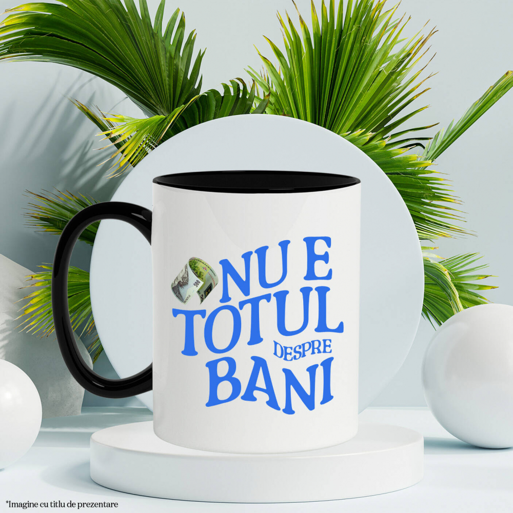 Cana Personalizata Bancnota 500 Lei Mihai Eminescu – „Nu E Totul Despre Bani” – Cadou Personalizat pentru Familie, Tati, Copii, Prieteni [3]